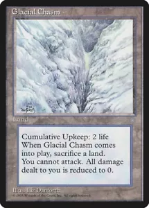 Glacial Chasm x1 Ice Age MTG Magic the Gathering Land Card - Picture 1 of 1