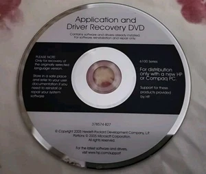 Compac Application And Driver Recovery DVD 378574-B27 HP 6100 Series - Picture 1 of 7