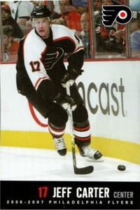 Jeff Carter 2006-07 Philadelphia Flyers Postcard