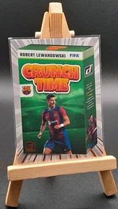 Robert Lewandowski Barcelona Football Card Panini Donruss 23-24 Crunch Time - Picture 1 of 2