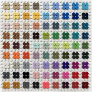 New 1000 Tile Round 1x1 Plate Dots Mosaic Compatible With Lego Pick Your Color - Picture 1 of 77