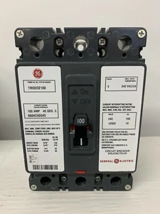 TMQV32100 GE 100 Amp 240V 3-poliger Anschraubschutzschalter TMQV - Bild 1 von 6