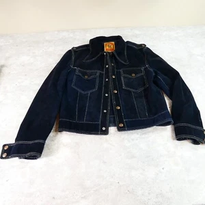 El Toro Bravo Leather Jacket Mens 40 Vintage 80s Hot Rod Chopped Trucker Suede - Picture 1 of 23