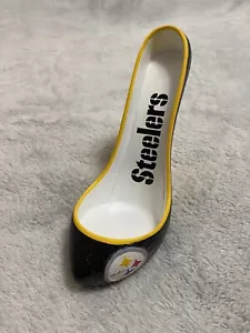 Pittsburgh Steelers - Stiletto High Heel - Glitter Shoe Wine Bottle Holder - Picture 1 of 7