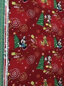 2011 Mickey Merry & Really Bright Toss 100% cotton  fabric sold by the yard#896 - Picture 1 of 1