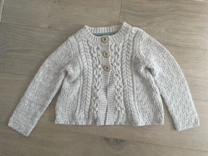Mini Boden light gray cardigan - size 6-7 - Picture 1 of 5