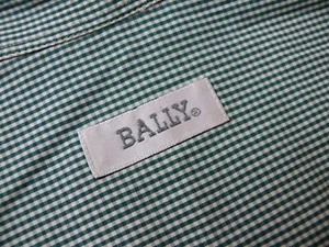 Men's Bally short sleeve button down Checked shirt - sz L (16") - Picture 1 of 4