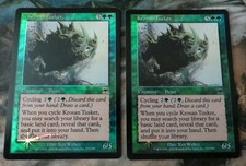 2x Foil MTG Krosan Tusker English Magic the Gathering Onslaught 2002