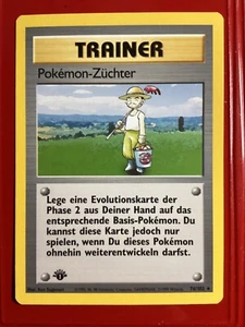 Pokémon TCG 1st Edition GERMAN Zuchter Trainer 76/102 RARE MINT !!! - Picture 1 of 2