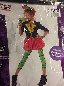 CALIFORNIA COSTUME *THE MAD HATTER* HALLOWEEN COSTUME - TEEN JUNIOR M 7-9 - Picture 1 of 11