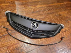 NEW ACURA TLX 2015 2016 2017 Front Grille Grill W/ OE Emblem All Black Moulding - Picture 1 of 4