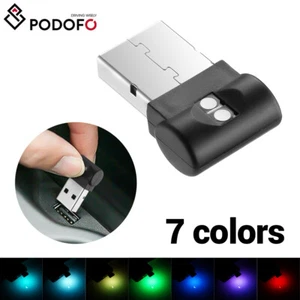 Clé USB RGB DEL voiture veilleuse PC ordinateur portable lumière lumière éclairage 5V - Photo 1/17