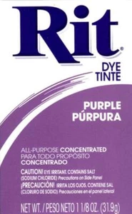 Tinta de tinte en polvo para tela multiusos Rit - púrpura - Imagen 1 de 1