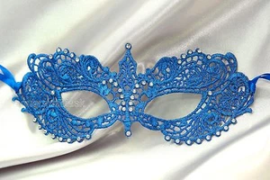 Masquerade Lace Mask Costume Prom 50 shades Lingerie birthday school party - Picture 1 of 8