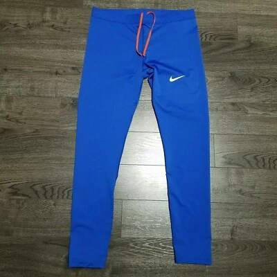 Pantalones de atletismo patrocinados por NIKE Pro Elite Storm para hombre XL azul naranja Foto 1 de 4