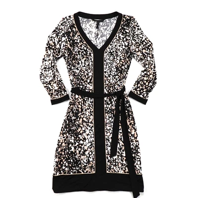 BCBG MAXAZRIA Dress Womens Small Black Pink White Mottled Sheath Aleka NWOT - Image 1 of 4