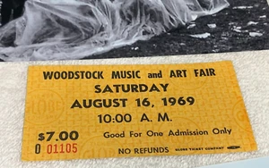 WOODSTOCK 1969 MAIL ORDER TICKET JANIS JOPLIN GRATEFUL DEAD HENDRIX Ephemera USA - Picture 1 of 10