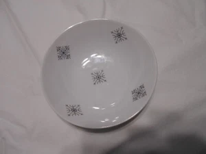 50er Jahre Rosenthal Continental 5" Dessertschale schwarz Schneeflocke Design - Bild 1 von 4