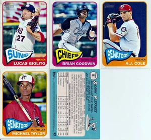 2014 Topps Heritage Washington Nationals Complete Team Set Regular + Minors (17) - Picture 1 of 2