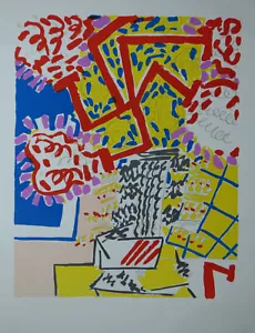 Knox Martin "Flowers 9" Original Limited Edition Hand Signed Lithograph Art - Picture 1 of 8