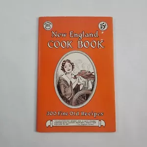 Vintage New England Cook Book 300 Fine Old Recipes 1936 Staple-Bound Dust Jacket - Foto 1 di 10