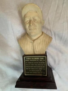 1963 Salón de la Fama del Deporte Tyrus Ty Cobb Busto Figura Estatua Béisbol - Imagen 1 de 2