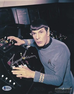 Leonard Nimoy signed in Silver WITH BECKETT 10x8 - Picture 1 of 1