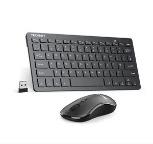 TECKNET Mini Wireless Keyboard and Mouse Set – 2.4G USB Cordless Combo, Silent - Picture 1 of 6