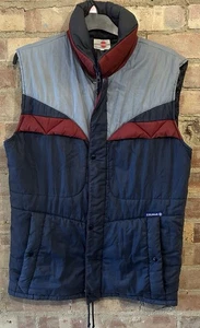 Vintage Colmar Gilet Vest 46” XL Full Zip Ski Winter Made in Italy - Picture 1 of 6