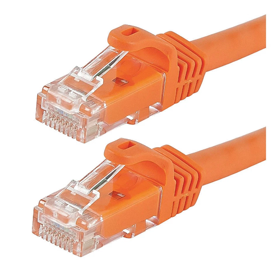 MONOPRICE 9844 Patch Cord,Cat 6,Flexboot,Orange,0.5 ft. 38F943 - Image 1 of 1