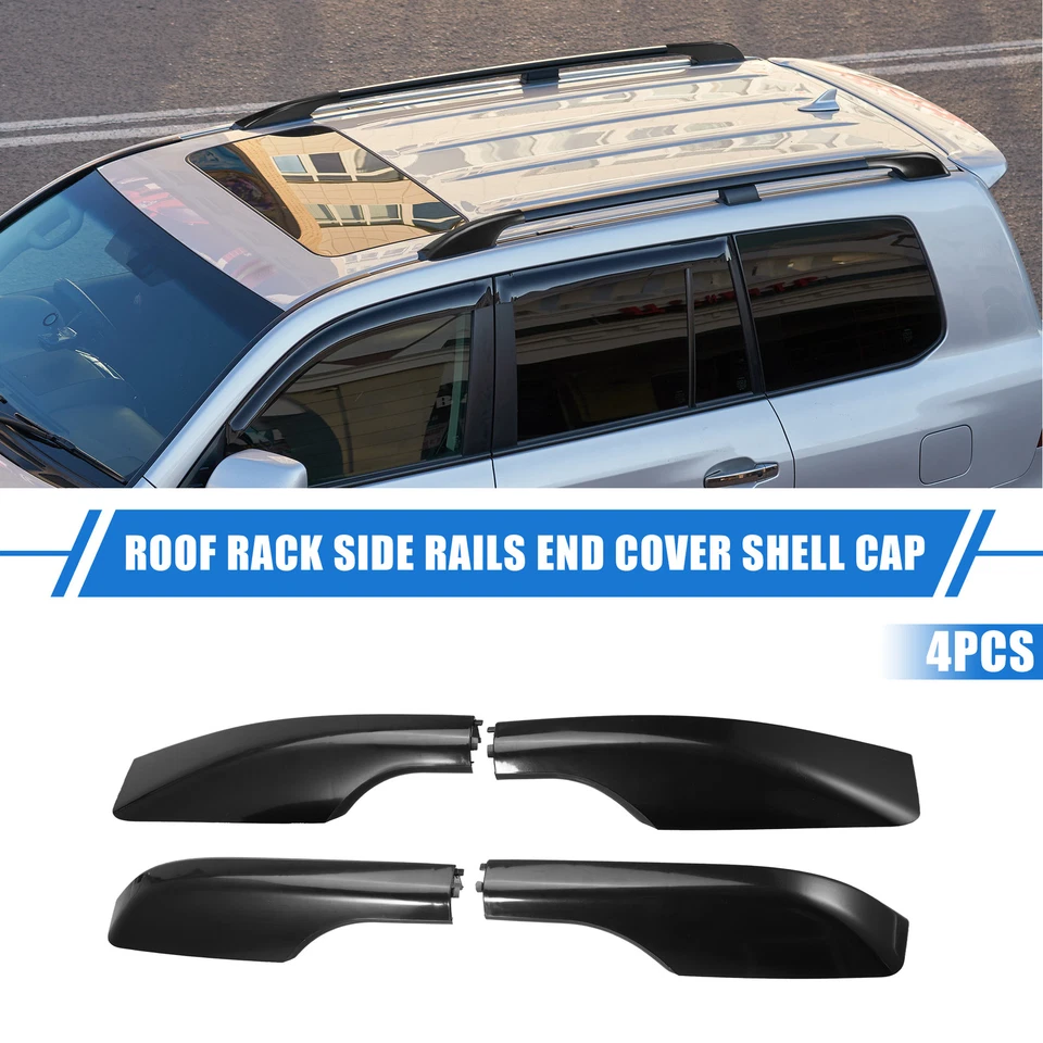 4pcs Roof Rack Side Rails End Cover for Toyota Land Cruiser LC200 J200 2008-2021 - Image 1 of 4
