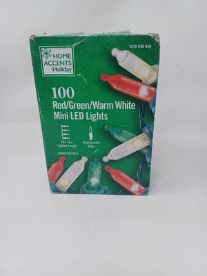 NEW 100 LED Home Accents Multi Colored Mini Lights INDOOR/OUTDOOR  - Image 1 of 4