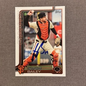 PATRICK BAILEY Signed Autographed 2025 Topps Series 1 One Card SF Giants #70 - Picture 1 of 1