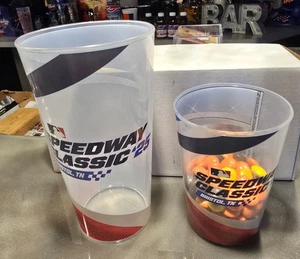 Bristol Speedway 2025 Classic MLB Reds V Braves Plastic Souvenir 2 Cup Bundle - Picture 1 of 7