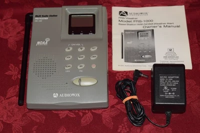 老式AUDIOVOX FRS-1000气象波段收发器带天气警报测试 — 第 1/4 张图片