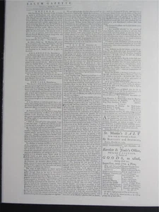 VINTAGE NEWSPAPER HEADLINE ~GENERAL GEORGE WASHINGTON FAREWELL ARMY SPEECH  1783 - Picture 1 of 7
