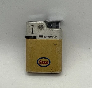 ESSO Oil Co. Bronica Vintage Cigarette Cigar Lighter Mid Century RARE🔥 - Picture 1 of 5