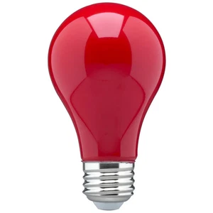 8 Watt A19 LED - Ceramic Red - Medium base - 360 deg. Beam Angle - 120 Volt - 24 - Picture 1 of 6