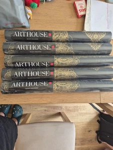 bundle of 5 Arthouse Metallic Navy Blue Gold Wallpaper Henna pattern - Picture 1 of 7