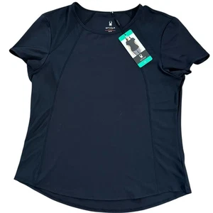 Spyder Active Damen Kurzarm T-Shirt schwarz XL Stretch feuchtigkeitsableitend leicht - Bild 1 von 10