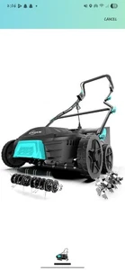 15Amp Lawn Dethatcher with 5-Position Depth Adjustment, 16-Inch 2-in-1 Dethat... - Picture 1 of 1
