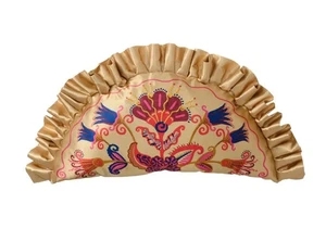 IKEA x Zandra Rhodes KARISMATISK Cushion, floral pattern beige - Picture 1 of 3