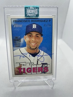 Topps Archives Heritage S.S. 2024 Béisbol - 2016 Francisco Rodríguez 11 03/20 Foto 1 de 2