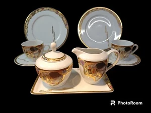 BRADFORD Editions, GUSTAV KLIMT- edles Konvolut Kaffeeservice - Picture 1 of 8
