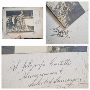Libertad Lamarque signed Photo Plácido Castelló Photographer 16 x 21 cm - Picture 1 of 4