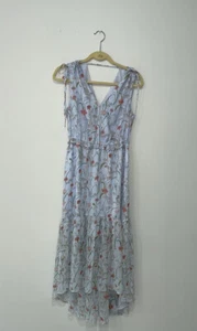 Maxi Vestido Banana Republic Para Mujer Floral Sin Mangas Cuello en V Ajuste y Acampanado Talla 4 - Imagen 1 de 11