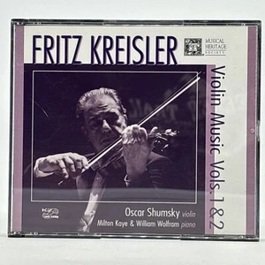 Fritz Kreisler Violin Music Vols 1 & 2 Oscar Shumsky 4 CD Set Musical Heritage - Picture 1 of 6