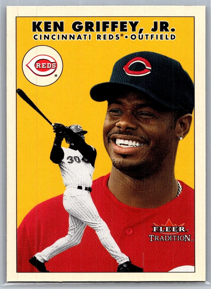 2000 FLEER TRADITION UPDATE BASEBALL U23 KEN GRIFFEY JR REDS - Image 1 of 2