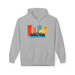 It's Minneapolis Somewhere Minneapolis Skyline Fleece Hoodie 5 o'clock somewhere - Picture 1 of 5