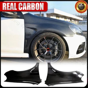 For Volkswagen VW Golf MK6 GTI R20 REAL CARBON Exterior Side Fender Vent Trims - Picture 1 of 16